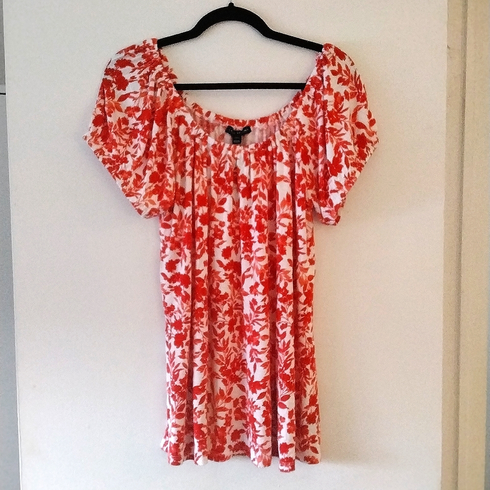 Convertible Square-Neck Peasant Swing Tee, Lane Bryant, NWT, Size 10/12